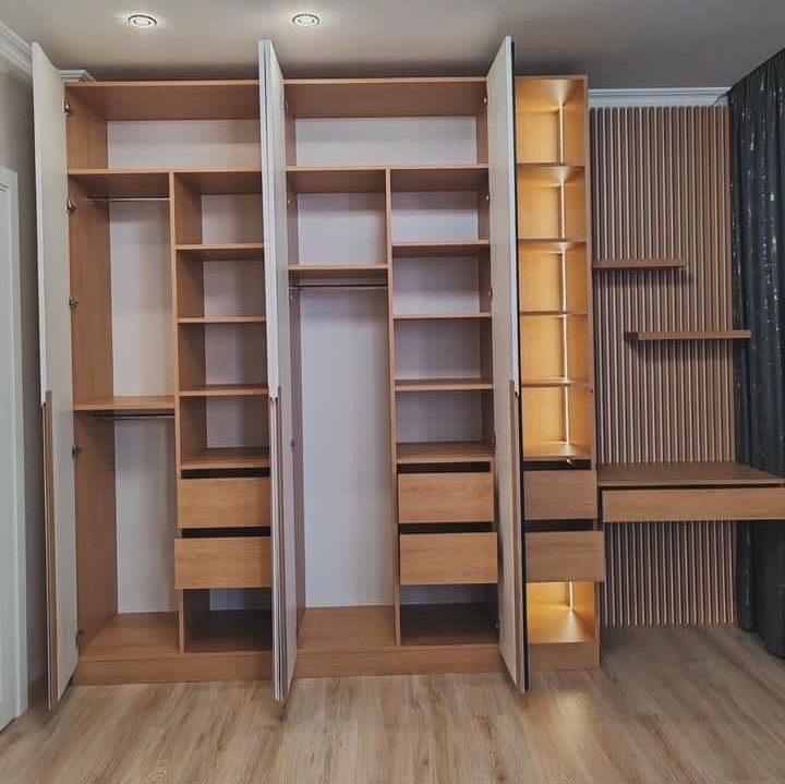 wooden cabinets